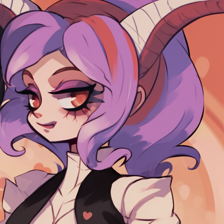 Moxxie and Millie playing, cheerful expressions, vivid colors and dynamic poses. design ideas for moxxie and millie pfp pfp for discord.