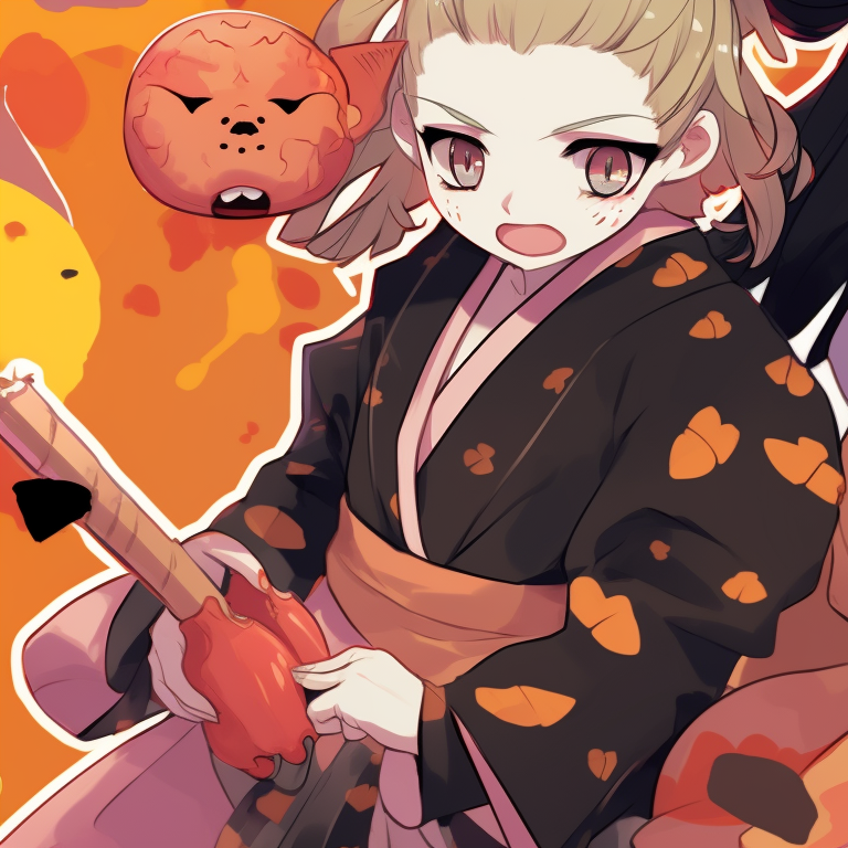 Zenitsu and Nezuko standing together, soft lighting and inky shadows, framed against a night sky. zenitsu and nezuko matching costumes pfp for discord.