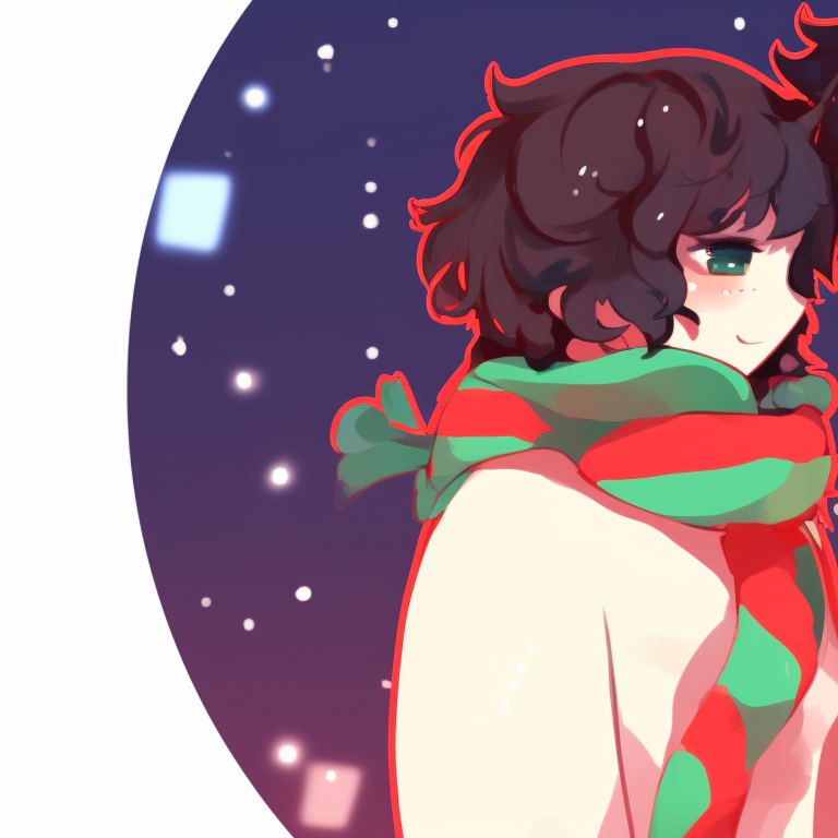 Two characters walking in a snowy park, muted color scheme and afternoon lighting. discord server pfp matching for christmas pfp for discord.