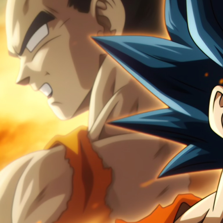 Goku and Vegeta in battle stances, intense expressions and bright energy aura. exploring goku and vegeta pfp pfp for discord.