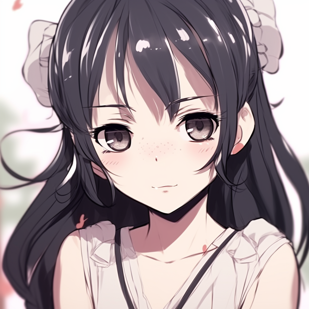 Profile picture showing a shadowy anime figure, blends of darker hues and the finer detailing on the face. anime in suspicion mood pfp