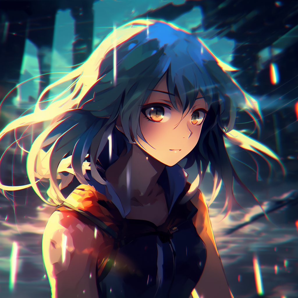 Uraraka in a dynamic pose, detailed costume and bold outlines. 4k anime girl profile photos