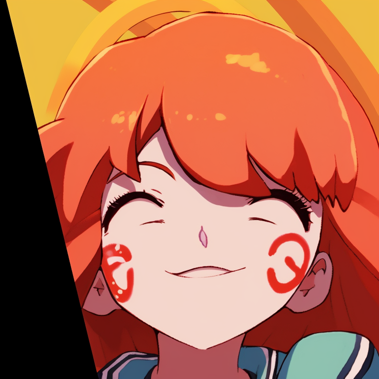 Two recognizable anime heroes, laughing, high saturation of colors. funny anime matching pfp collection pfp for discord.