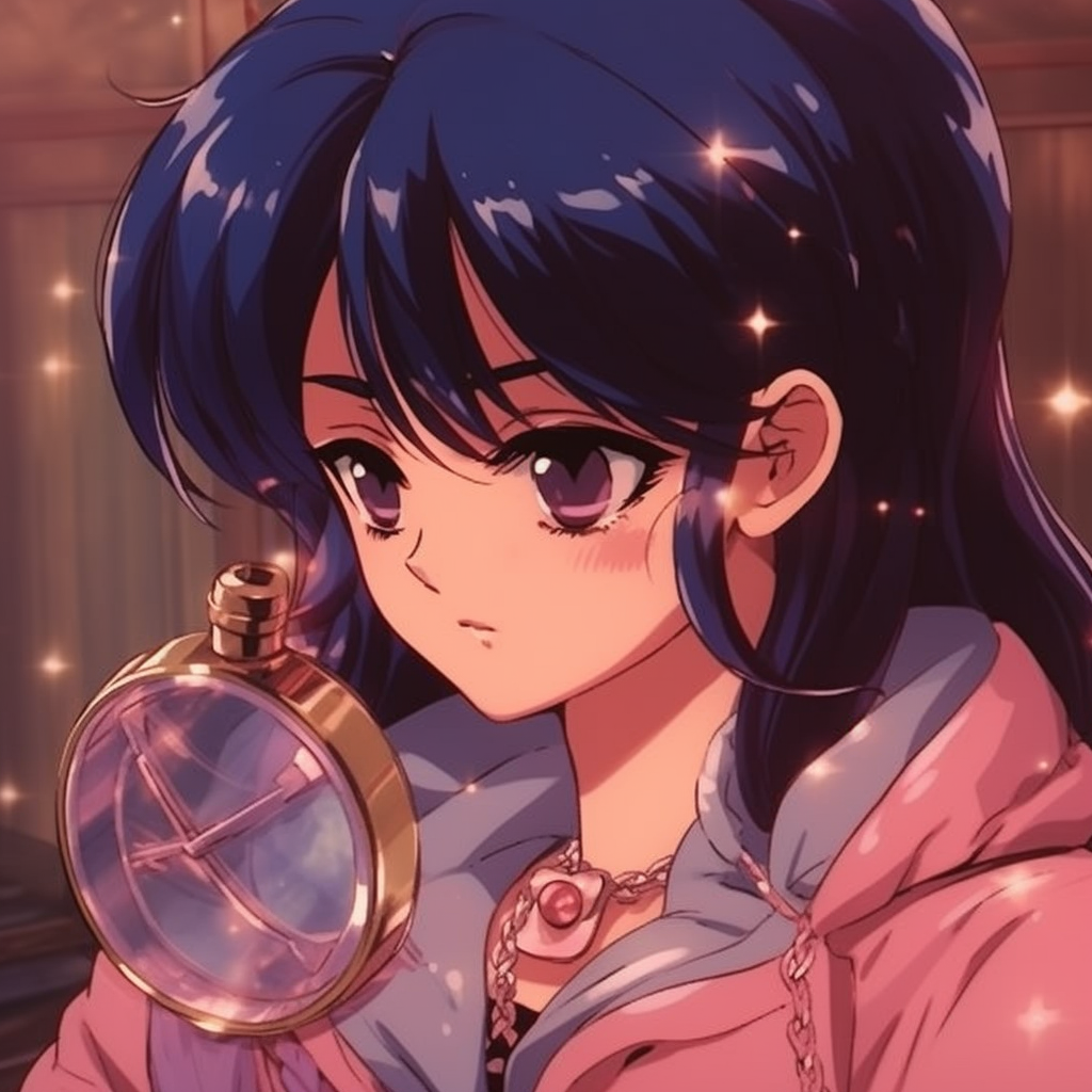 Silhouette of Goku, Gohan and Piccolo against a setting sun and saturated skylines. 90s anime aesthetic wallpaper art