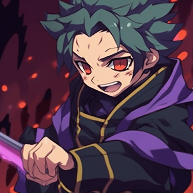 Two characters in a peaceful stance, sporting traditional kimono, painted in soft colors and light shading. incredible demon slayer matching pfp pack pfp for discord.