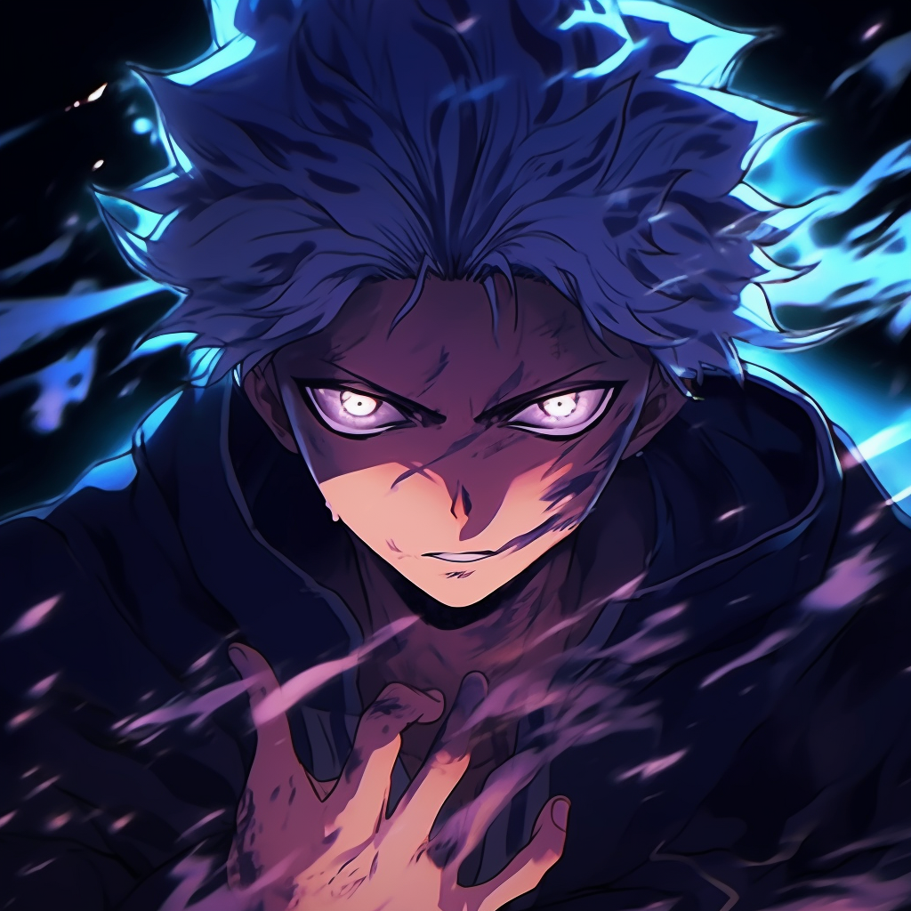 Full-shot of Tanjiro in a combat pose, surrounded by water effects showing dynamic motion. top high quality anime pfp selections