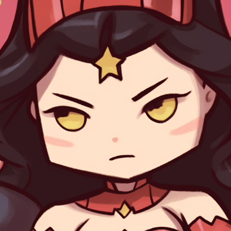 Hello Kitty and a superhero, brighter tones and simplified style. hello kitty and superheroes matching pfp pfp for discord.