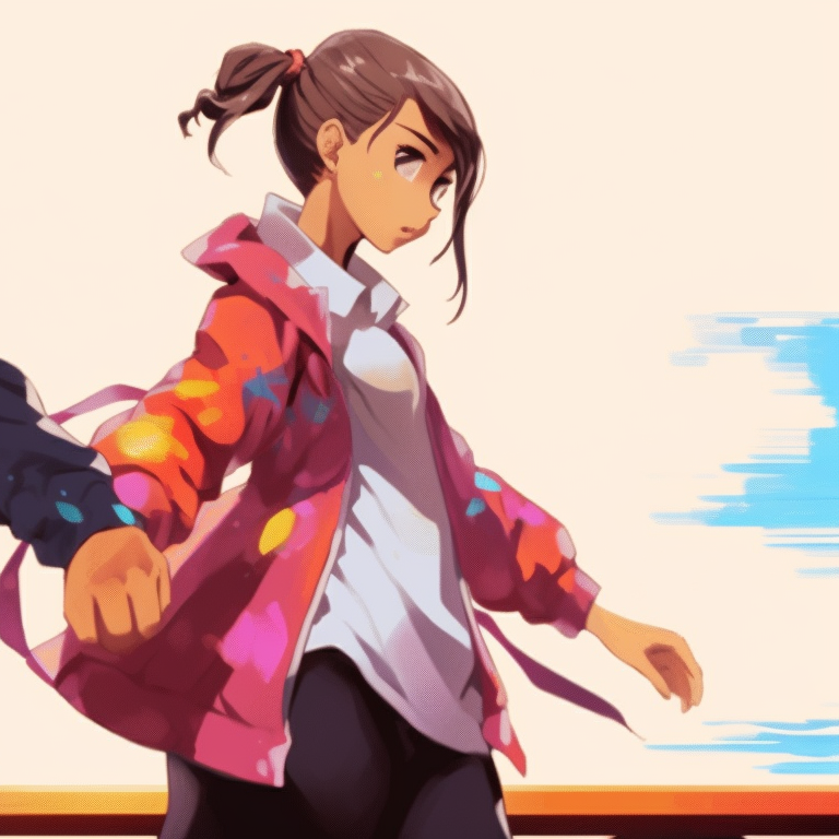 Two characters portrayed in a tranquil setting, soft lighting and calm expressions. inspirational matching gif pfp pfp for discord.