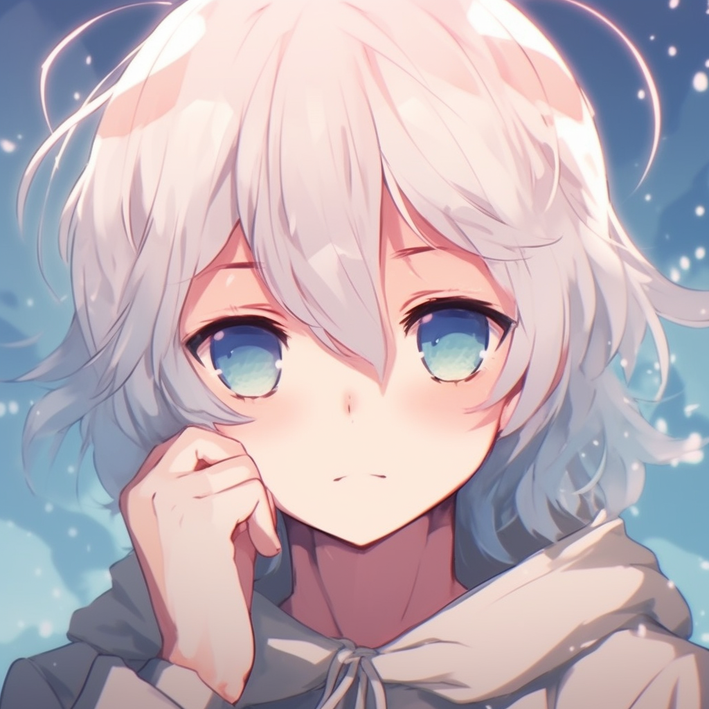 Kawaii anime boy with cat ears, mixture of neko and anime themes. kawaii anime pfp anime pfp