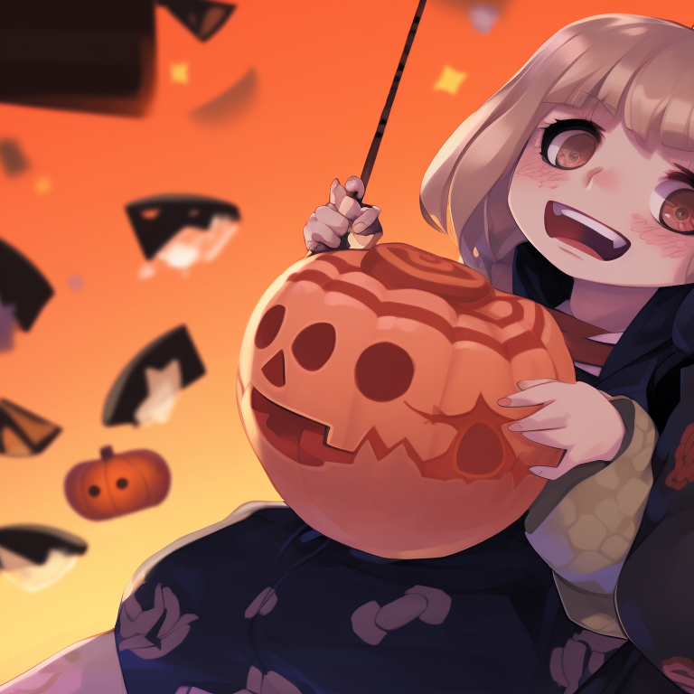 Profiles of Zenitsu and Nezuko, dark colors and mysterious aura. zenitsu and nezuko halloween artwork pfp for discord.