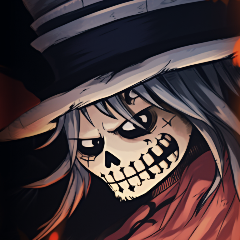 Chopper in his monstrous form, heavy details and cool colors. one piece halloween themed matching pfps pfp for discord.
