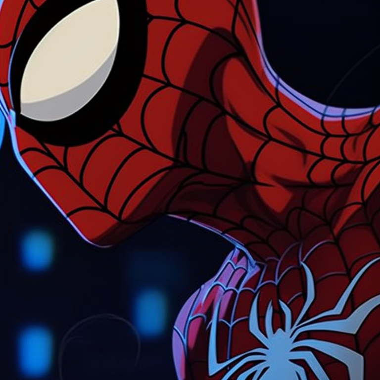 Spiderman and Venom ready to face an enemy, vivid colors and strong, bold lines outlining their determination. best matching spiderman pfp images pfp for discord.