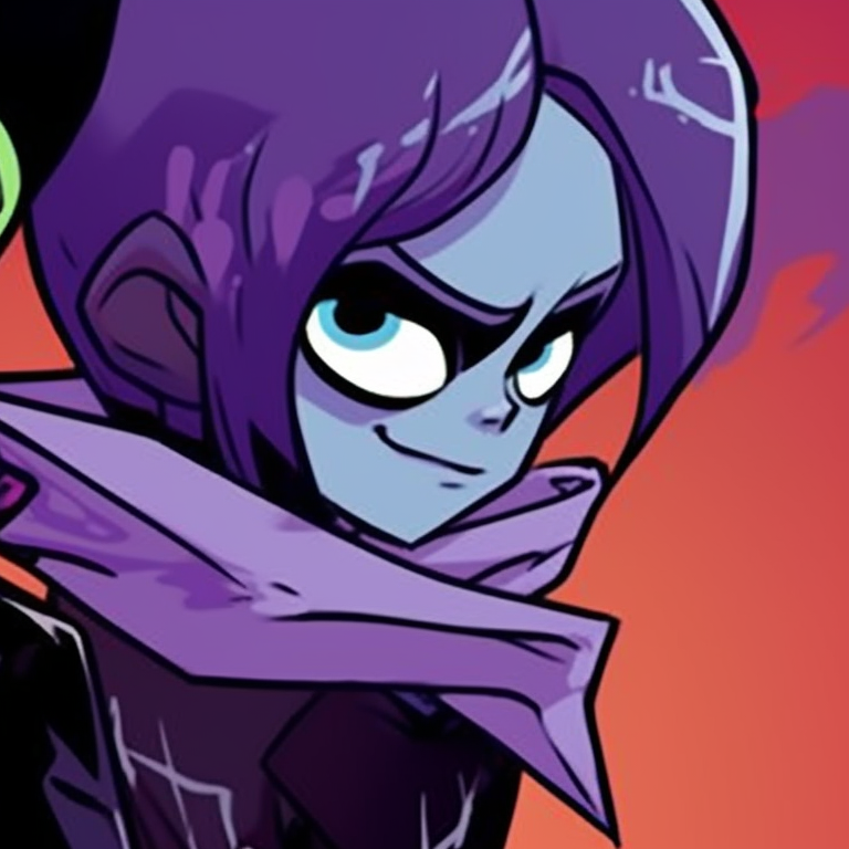 Beastboy and Raven dressed as iconic Halloween monsters, high contrast and bold outlines. icons of beastboy and raven in halloween costume pfp for discord.