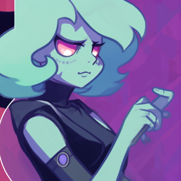 Two Steven Universe characters in Halloween costumes, dark tones and a parallax background effect. steven universe halloween themed pfp for duos pfp for discord.