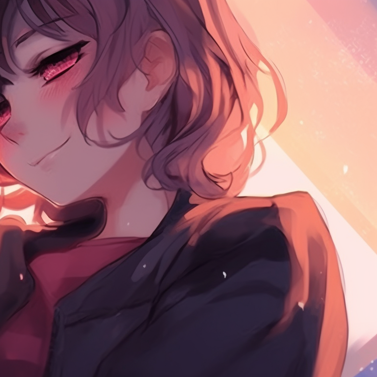 Two characters sharing a significant glance, with minutely detailed expressions and light artistic brush-strokes. synchronized anime icons for 2 friends pfp for discord.