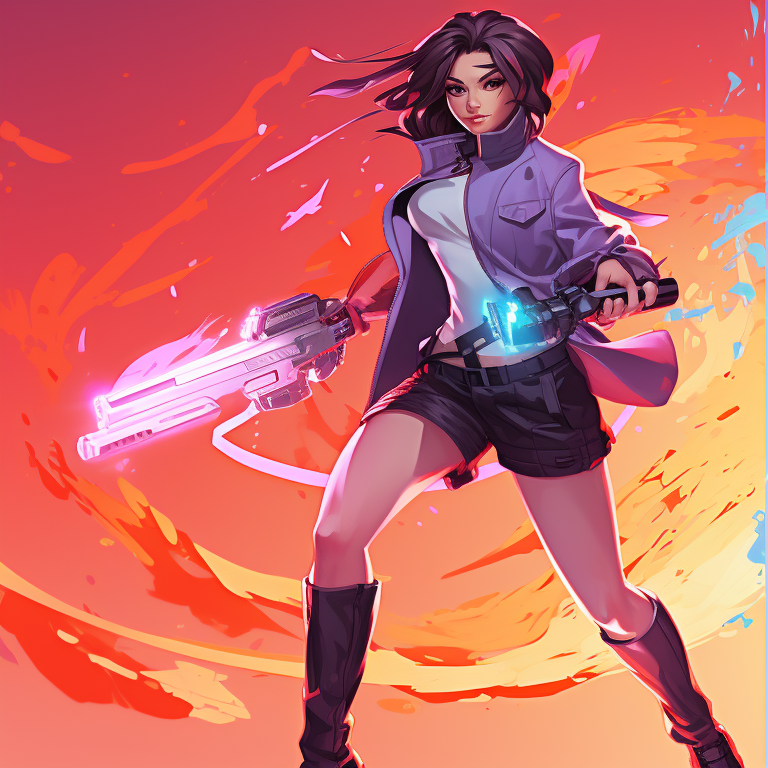 Two characters in dynamic, intense combat stance, intense expressions and detailed background. valorant matching pfp characters pfp for discord.