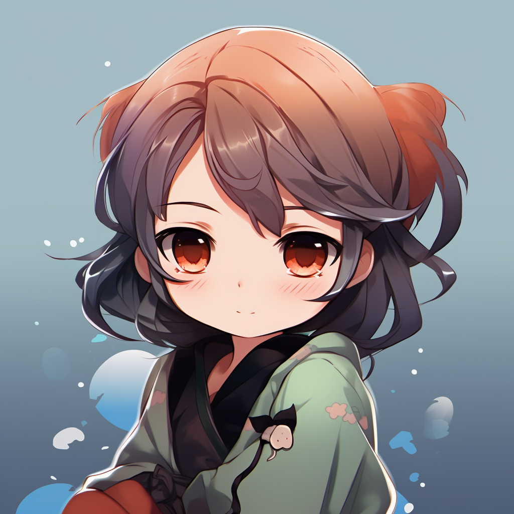 Tanjiro posing playfully, showcasing his iconic green-checkered haori. aesthetic cute anime pfp anime pfp