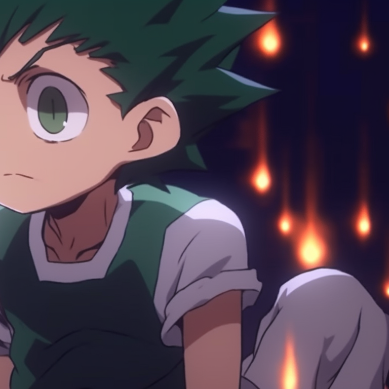 Gon and Killua under a moonlit night, cooler colors and shared gaze. gon and killua matching pfp gif pfp for discord.