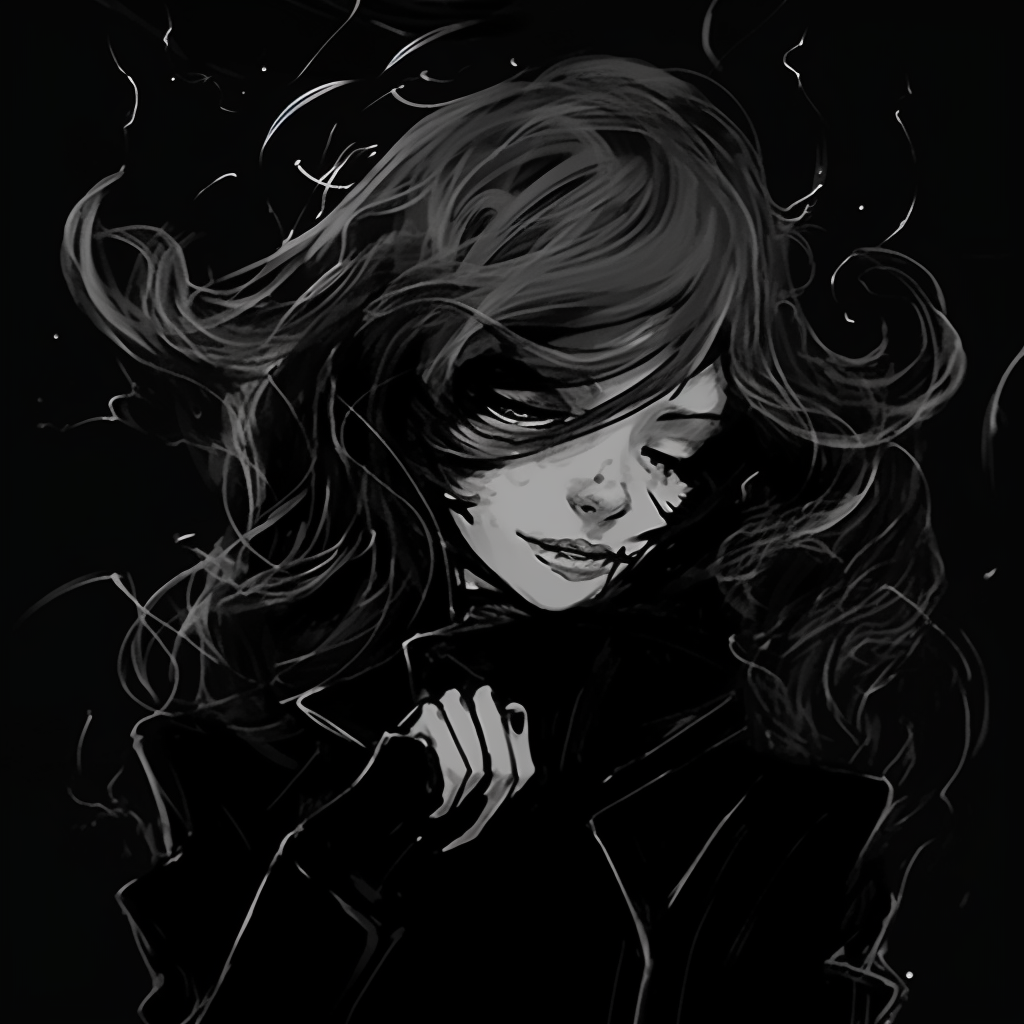 Profile highlighting the ethereal glow emanating from a dark character, accentuating sharp, precise edges. ethereal dark aesthetic pfp pfp for discord.