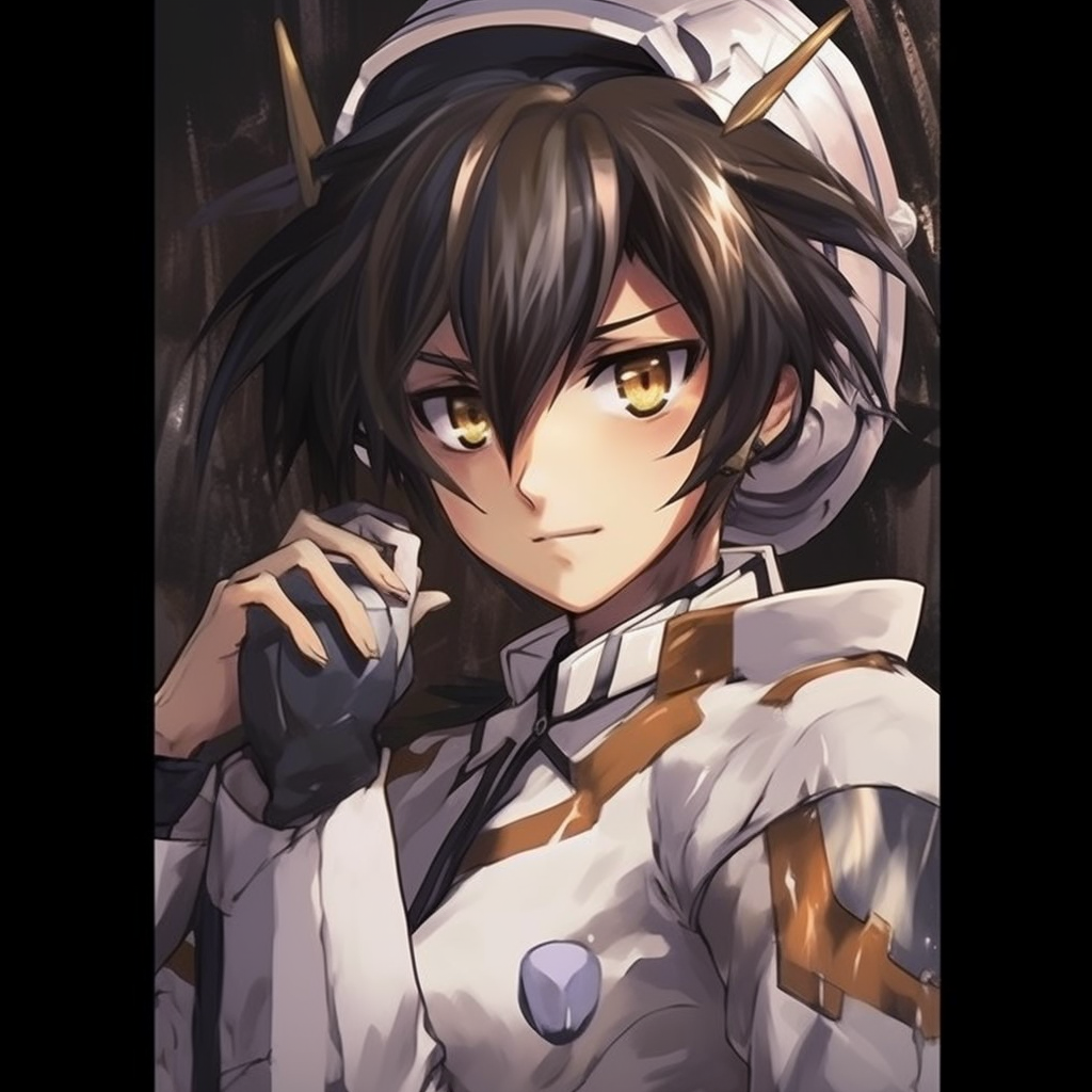 Duo Maxwell from Gundam Wing, showcasing depth and character details synonymous with Y2K anime. premium y2k anime pfp