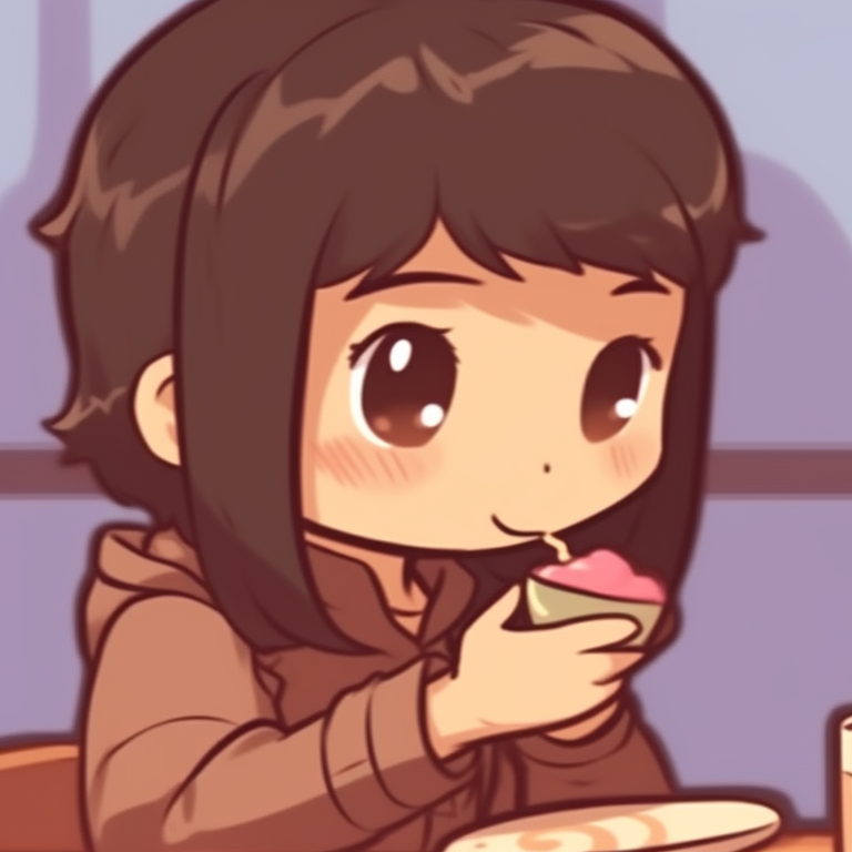 Milk and Mocha sharing a laugh, vivid colors and cartoonish art style. turn heads with milk and mocha pfp pfp for discord.