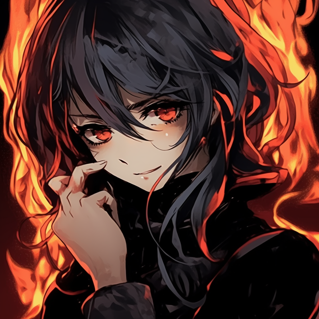 Manga profile picture focusing on an anime girl with flowing silver hair, soft shades providing a contrast to her intense look. fierce anime girls pfp manga