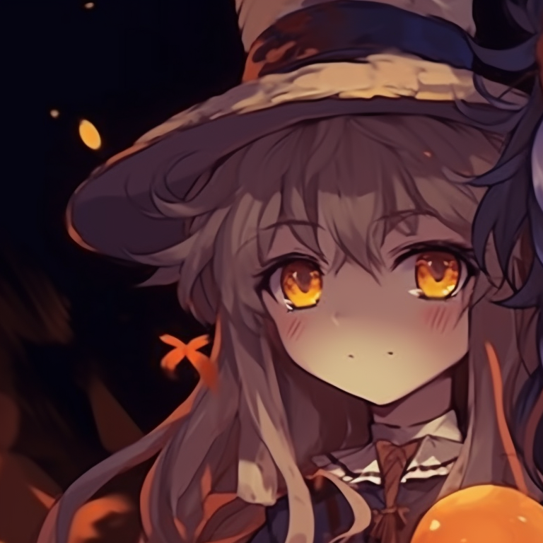 Two characters, silhouetted by the moon, stylized bats in the background, a chilly Halloween night. best matching anime couple pfp halloween theme images pfp for discord.