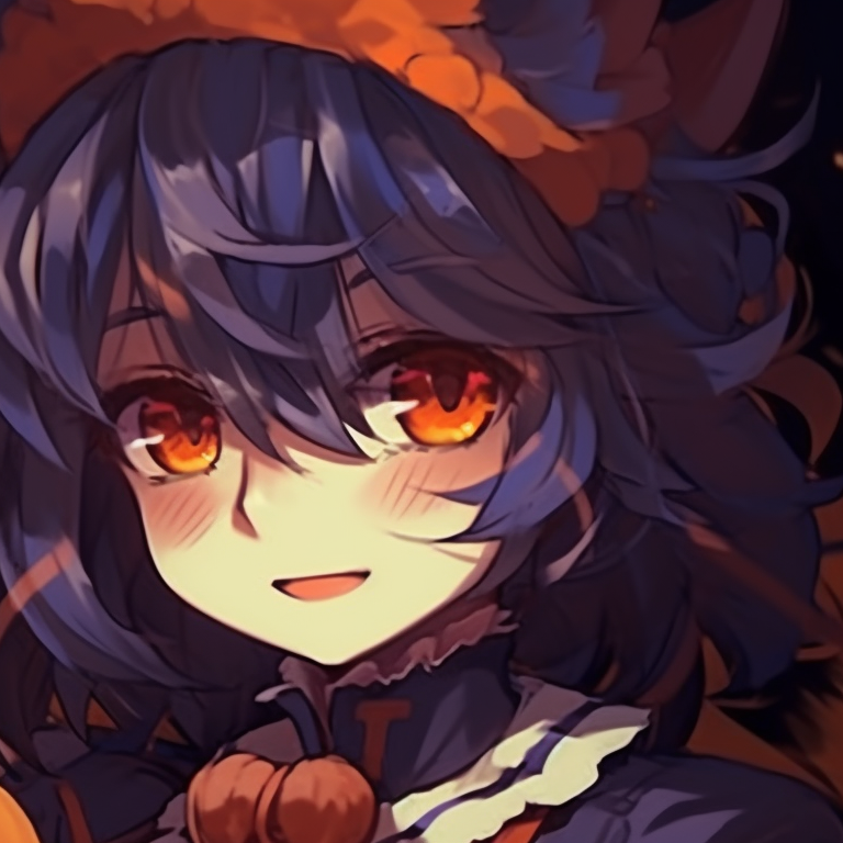 Two characters, silhouetted by the moon, stylized bats in the background, a chilly Halloween night. best matching anime couple pfp halloween theme images pfp for discord.