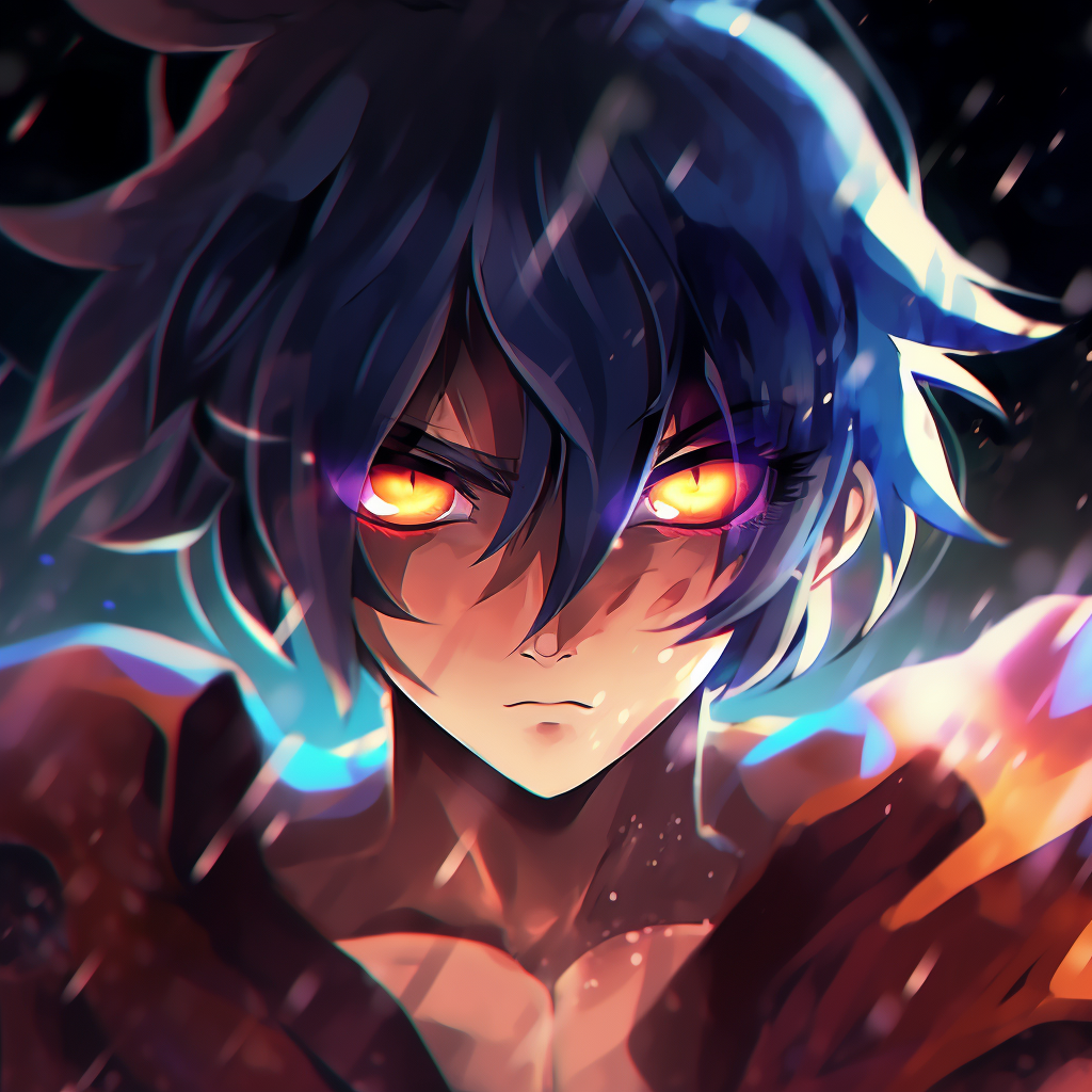 Goku charging energy in Super Saiyan form, showcasing bold lines and bright, radiant colors. mobile 4k anime pfp