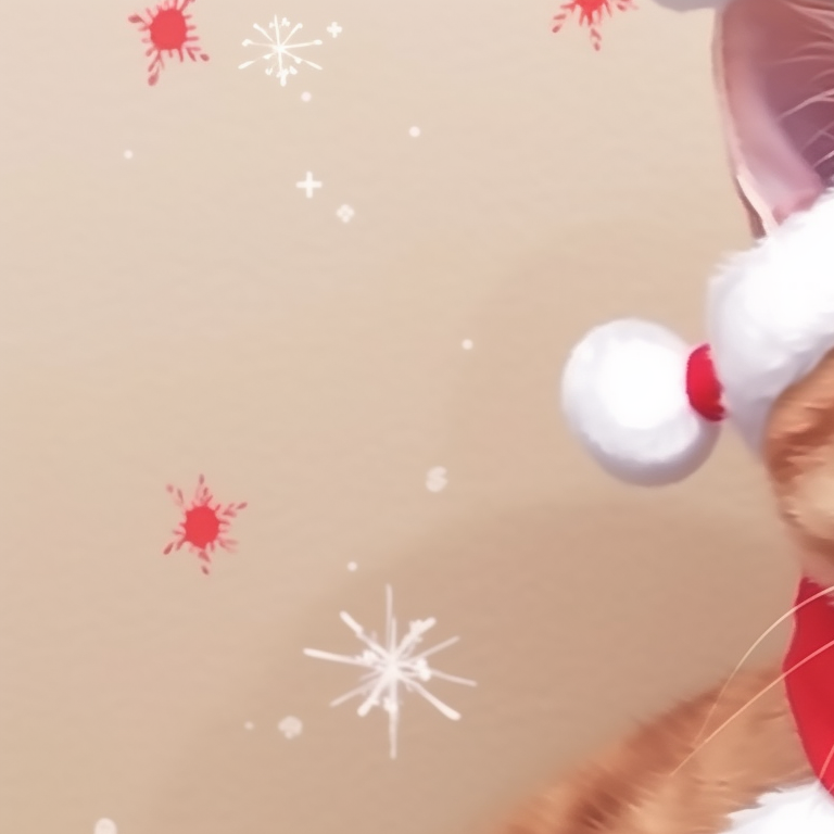 Two cats merrily ringing jingle bells, sparkling snow and falling snowflakes in the backdrop, with a vivid color palette of blues and whites. adorable matching cat pfp christmas visuals pfp for discord.