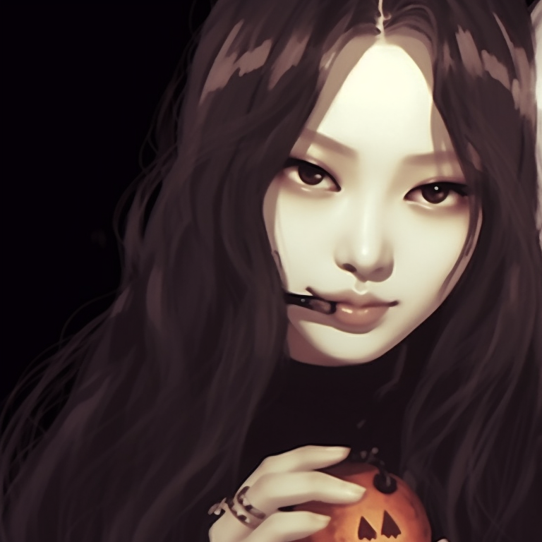 Two K-pop idols in ghost costumes, ethereal and soft color palette, creating a feel of spectrality. guide to creating kpop matching pfp halloween theme pfp for discord.