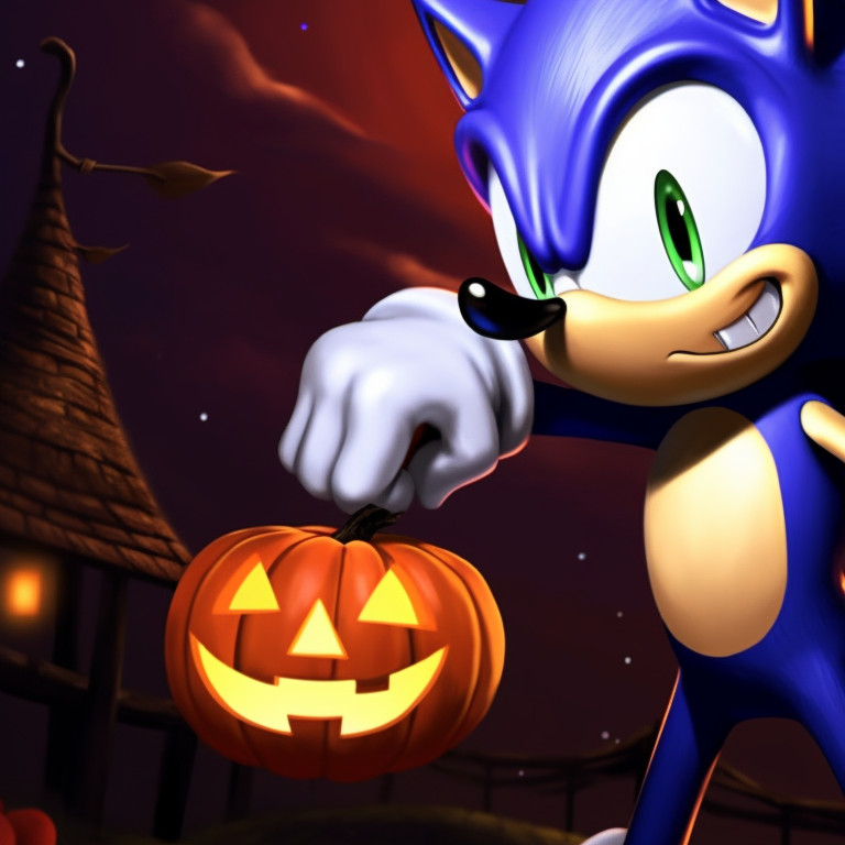 Sonic and Tails, dressed as vampires, with rich, deep colours and sharp details. matching sonic and tails halloween pfp pfp for discord.