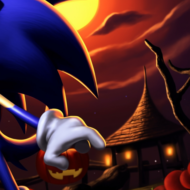 Sonic and Tails, dressed as vampires, with rich, deep colours and sharp details. matching sonic and tails halloween pfp pfp for discord.