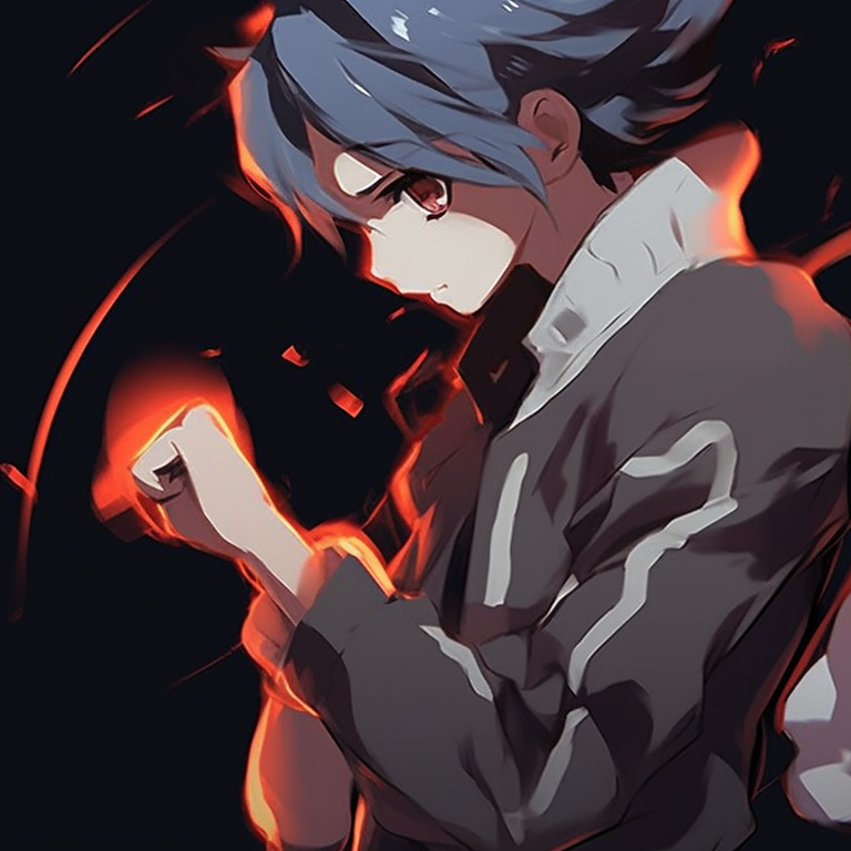 Two characters in casual attire, seen with a calming pastel backdrop and soft-shading details. innovative matching pfps for friends pfp for discord.