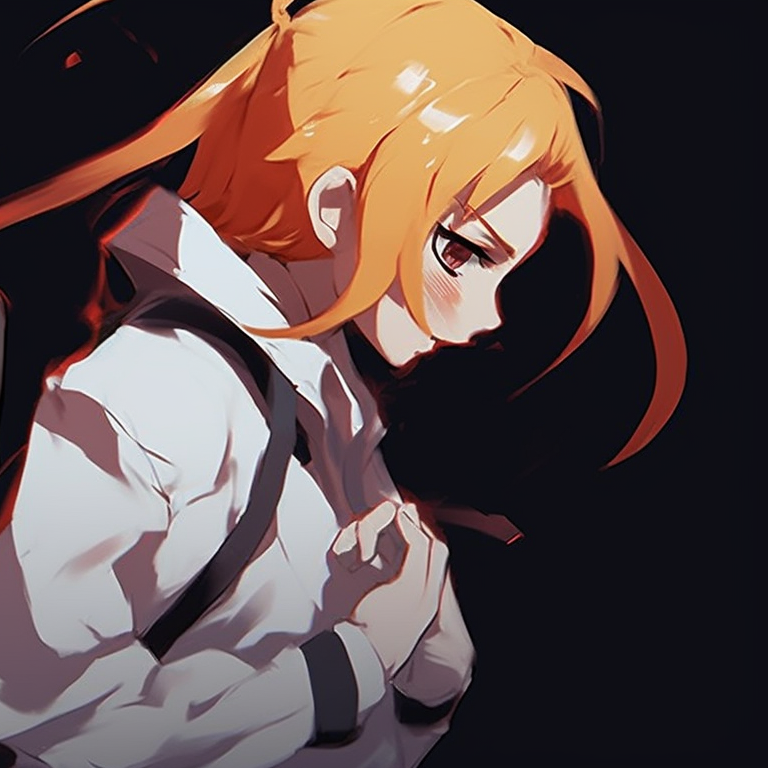 Two characters in casual attire, seen with a calming pastel backdrop and soft-shading details. innovative matching pfps for friends pfp for discord.