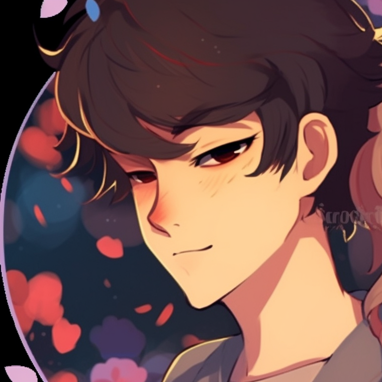 Two characters under a sunset, warm hues and shades. cute cartoon couple matching pfp ideas pfp for discord.