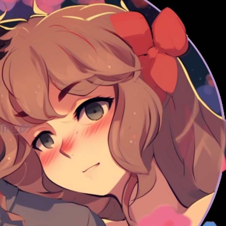 Two characters under a sunset, warm hues and shades. cute cartoon couple matching pfp ideas pfp for discord.