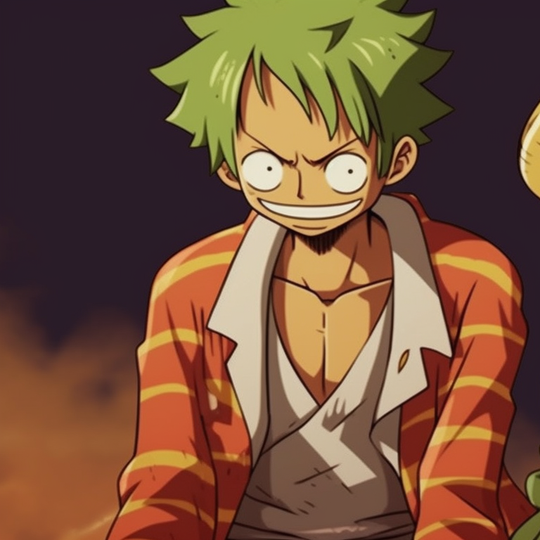 Luffy and Zoro, cartoonish ghost characters in the background, bright colors and flat shading. luffy and zoro matching pfp halloween theme ideas pfp for discord.