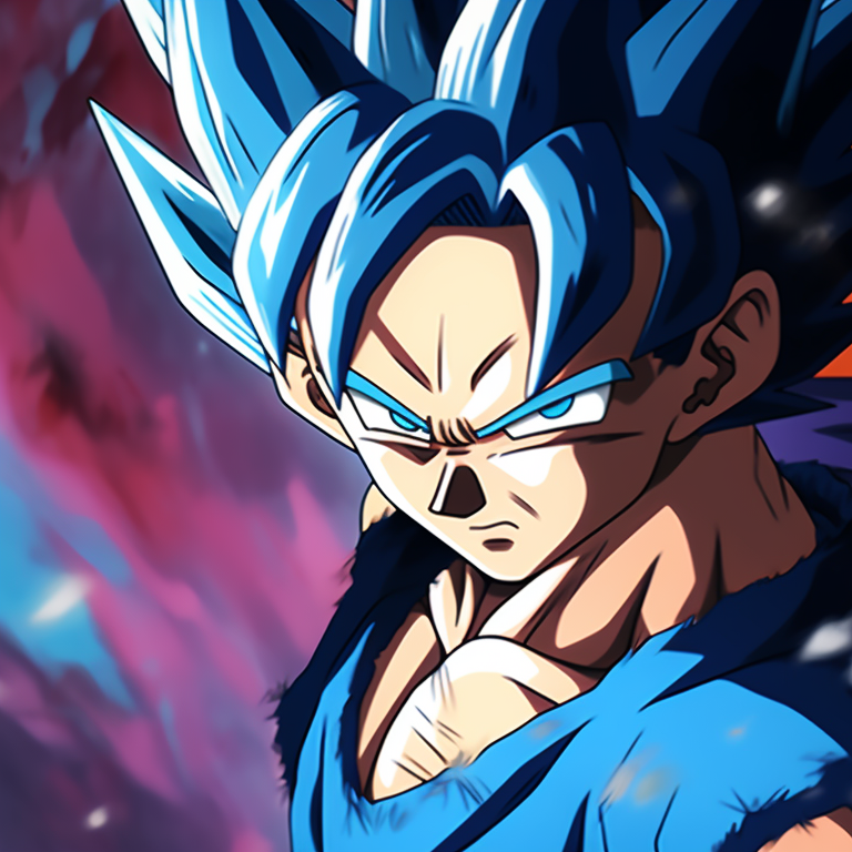 A side view of Goku and Vegeta, with contrasting colors representing their eternal rivalry. anime goku and vegeta matching pfp pfp for discord.