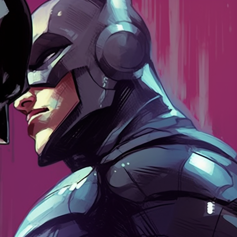 Profiles of both, masks on, intricate detailing on their suits. batman and catwoman pfp inspirations pfp for discord.