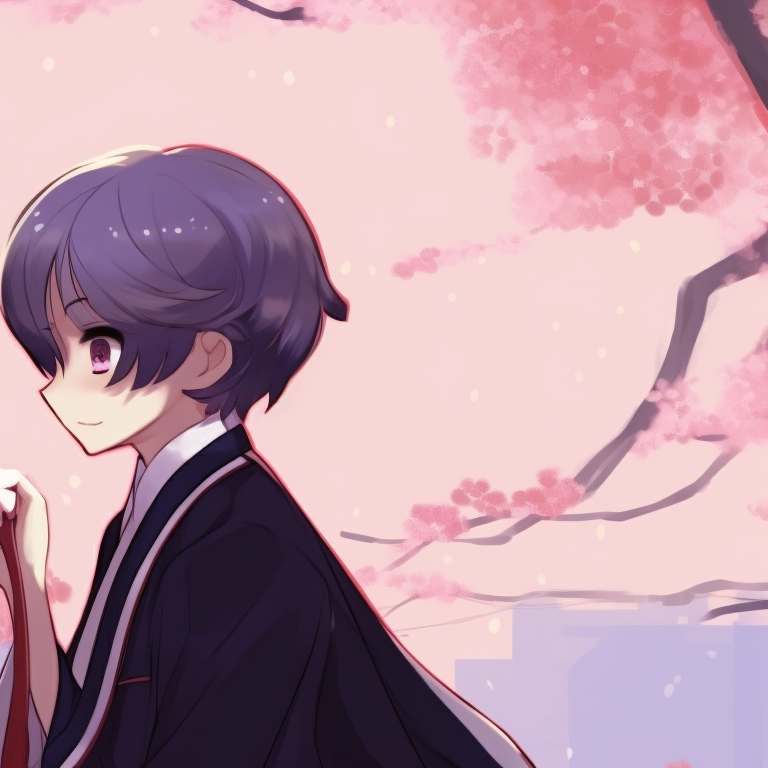 Two characters, standing side by side, looking at the moon, cool colors with shimmering lights. girl x girl cute matching pfp pfp for discord.