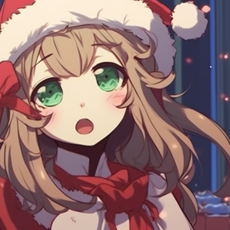 Two characters, delicate snowflakes and cold tones, enjoying a hot beverage. celebrate with matching christmas discord pfp pfp for discord.