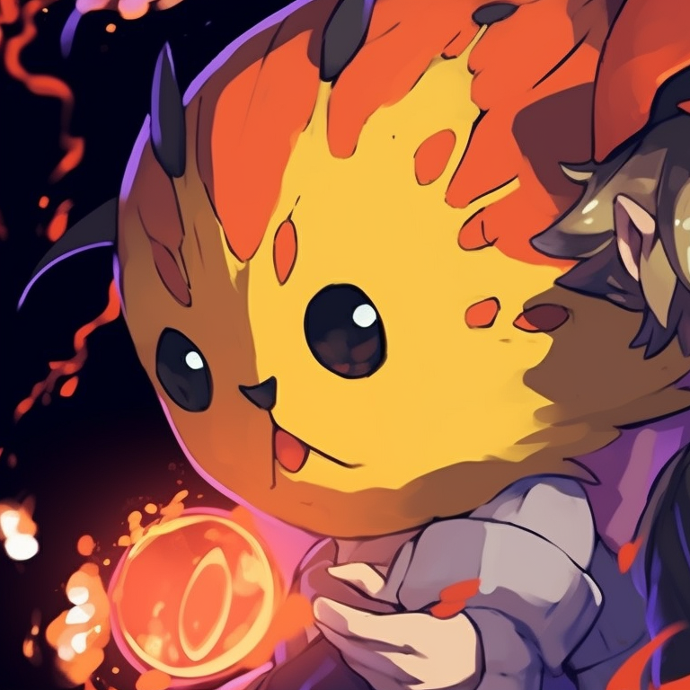 Two characters on a safari capture, earthy tones with active gestures. iconic pokemon matching pfp pfp for discord.