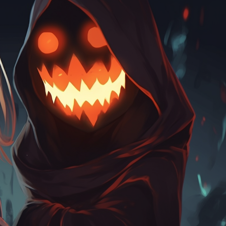 Two characters, ghoulish expressiveness and a harrowing background. ghost matching pfp halloween theme ideas pfp for discord.