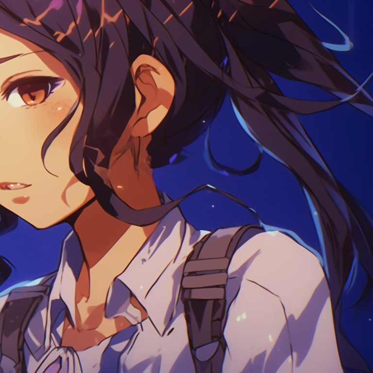 Two space-themed characters, stargazing, detailed cosmic scenery and radiant hues. iconic matching gif pfp styles pfp for discord.