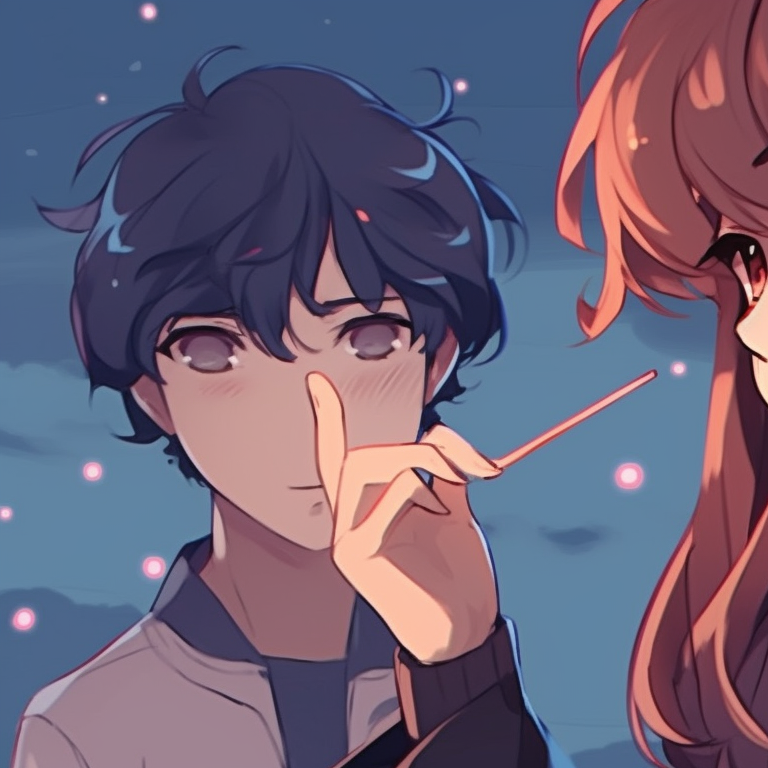 Two characters in action, vibrant colors and energetic expression, involved in a board game. cool discord matching pfp ideas pfp for discord.