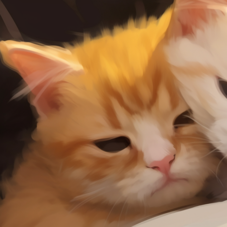 Two feline characters, sakura blossoms in the background, soft pink ambiance. cute cat matching pfp trends pfp for discord.