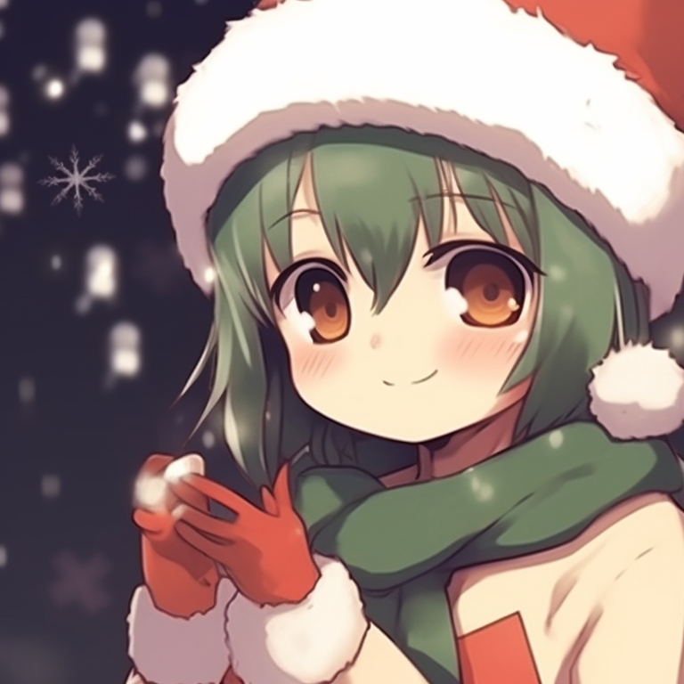 Two characters, festive sweaters, posing with a Christmas tree. iconic matching christmas pfp aesthetic pfp for discord.