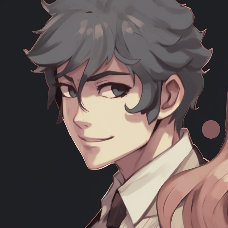 Pair of characters, one cheerful and one serious, detailed thick sketches and high contrast in the grayscale. vintage matching pfp discord profiles pfp for discord.