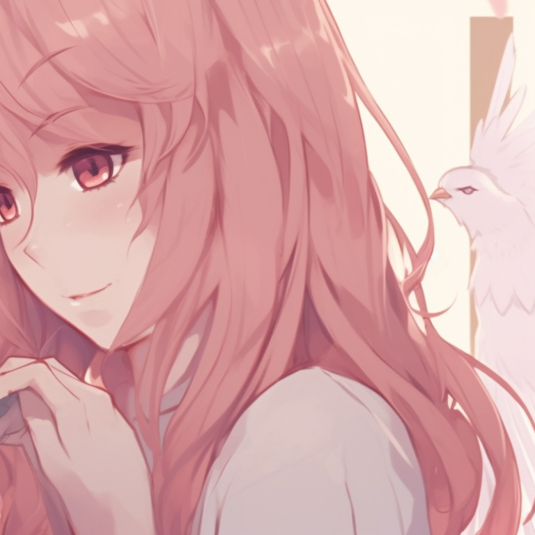 Two characters under a starry sky, cool tones and glistening details. anime pfp matching of lovebirds pfp for discord.